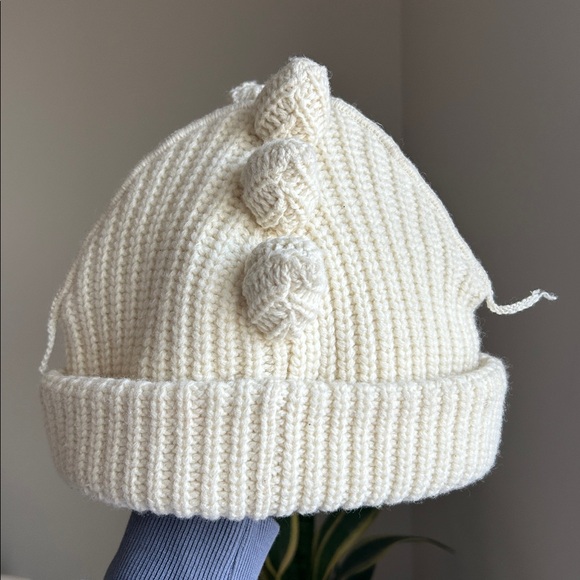 Charles Jeffrey LOVERBOY Off-White Chunky Dragon Beanie - Picture 8 of 14